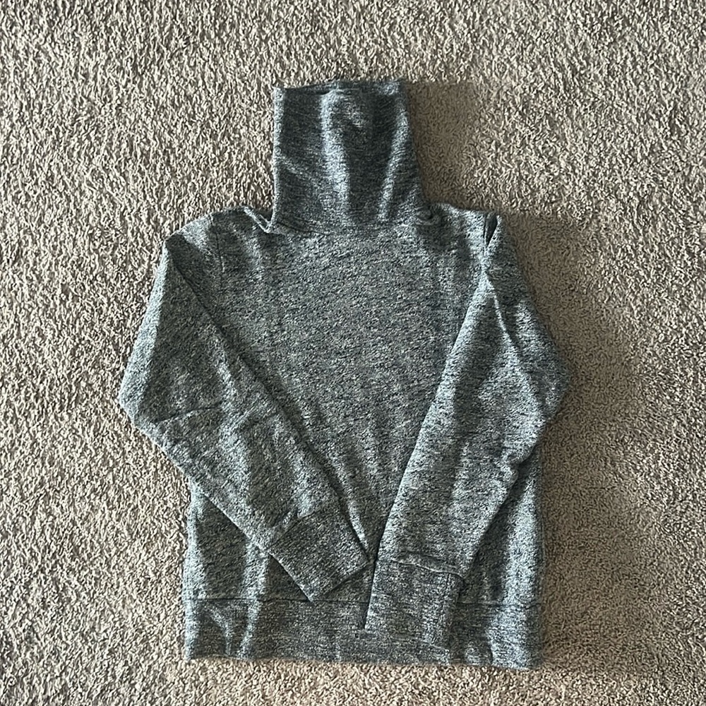 J.Crew Navy Marled Sweatshirt Turtleneck